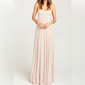 Show Me Your MuMu Godshaw Goddess Shimmery Gown Dress